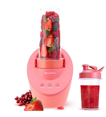 Magneto Blender | Smoothie & Juice Maker | World’s Safest with Magnetic Induction Tech | Variable Speed | Automatic with 60-sec auto-stop | Portable with Sipper Jar  |RED | 2-Year Warranty